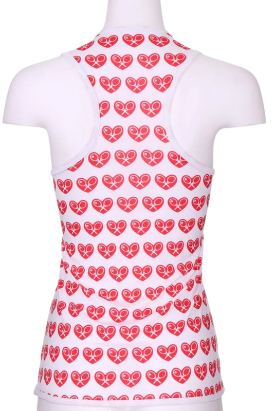 Women's Mini Hearts Vee Tank