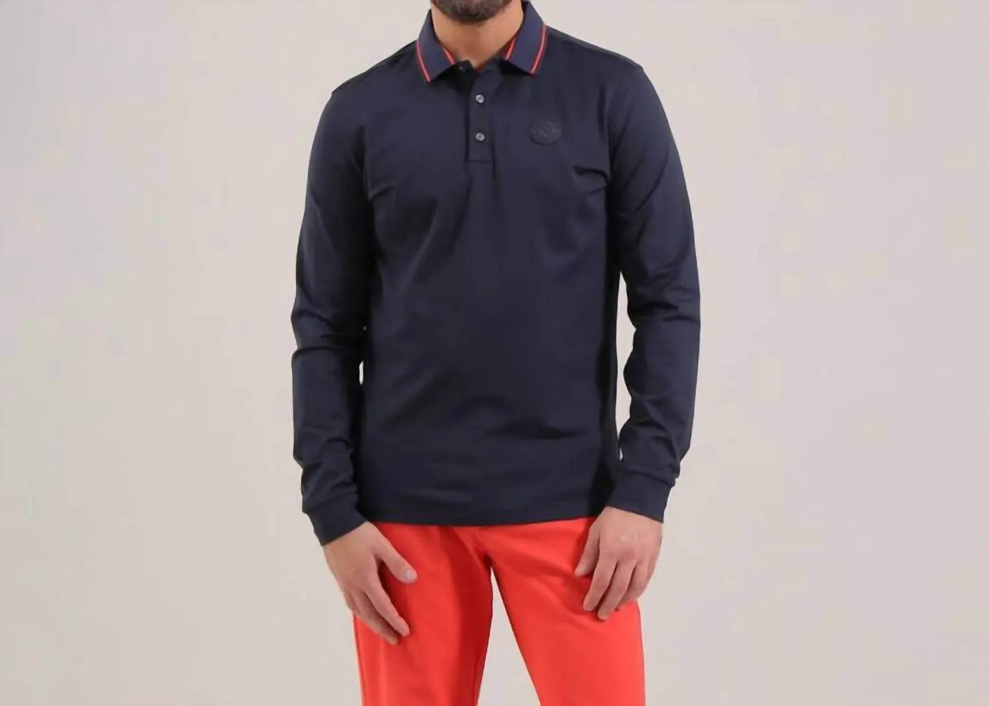 Men's Annuncio Long Sleeve Thermal Polo