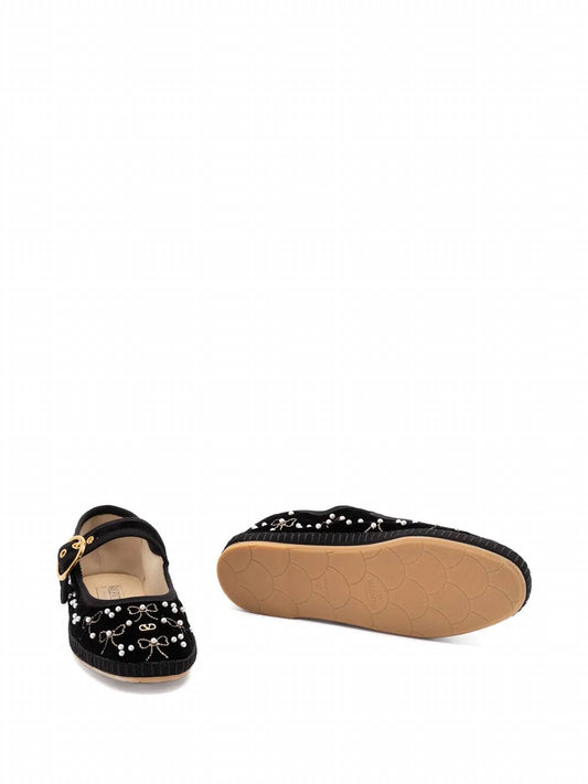 Women's Vlogo Bow-embellished Ballet Flats