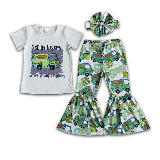 Rein mit euch, ihr Verlierer, wir lösen ein Geheimnis – Shirt, Hose, Kinderbekleidungsset für Mädchen