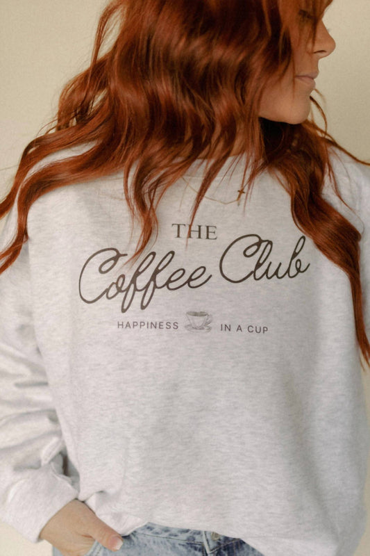 Coffee Club Crewneck Sweatshirt - Plus