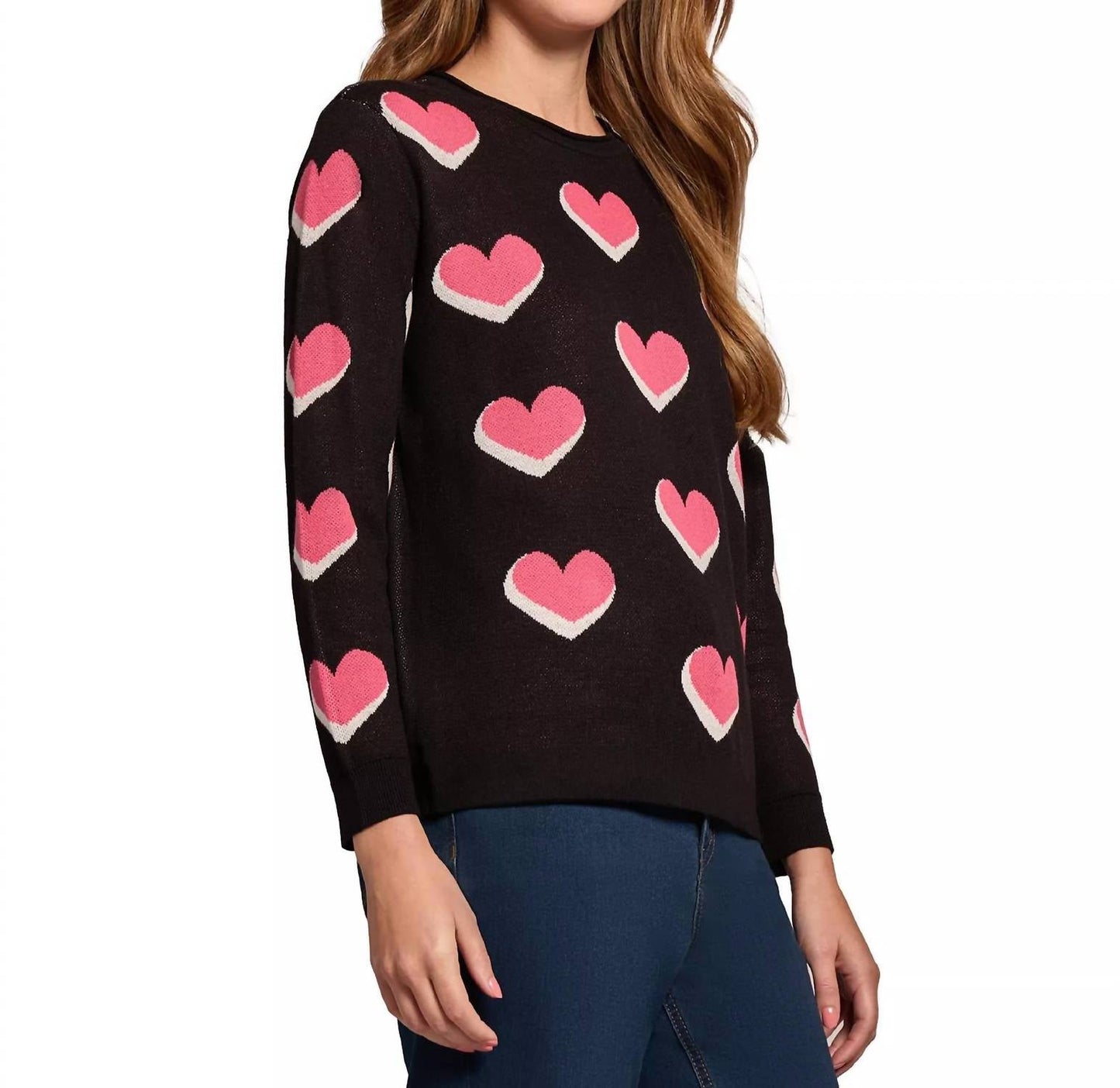 Scatter Heart Crewneck Jones Pullover