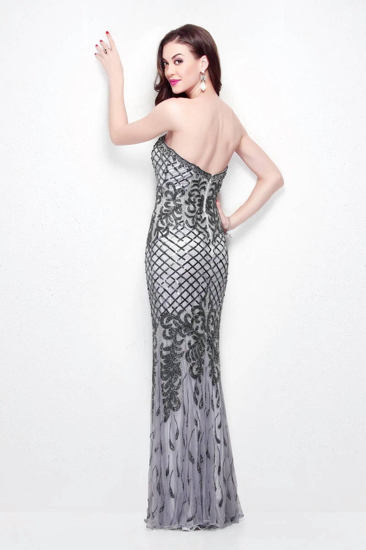 Trägerloses Herzchenausschnitt-Kleid