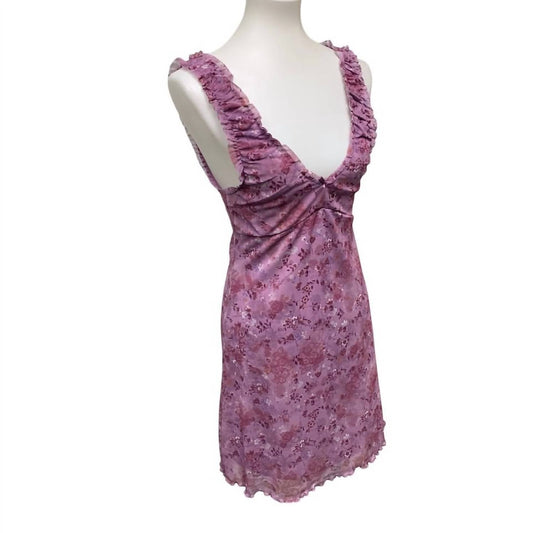 Juniors Cottagecore Kleid mit tiefem V-Ausschnitt und ausgestelltem Rock
