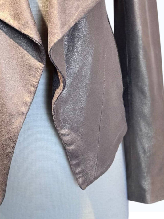 Women's Metallic Fold Jacket
