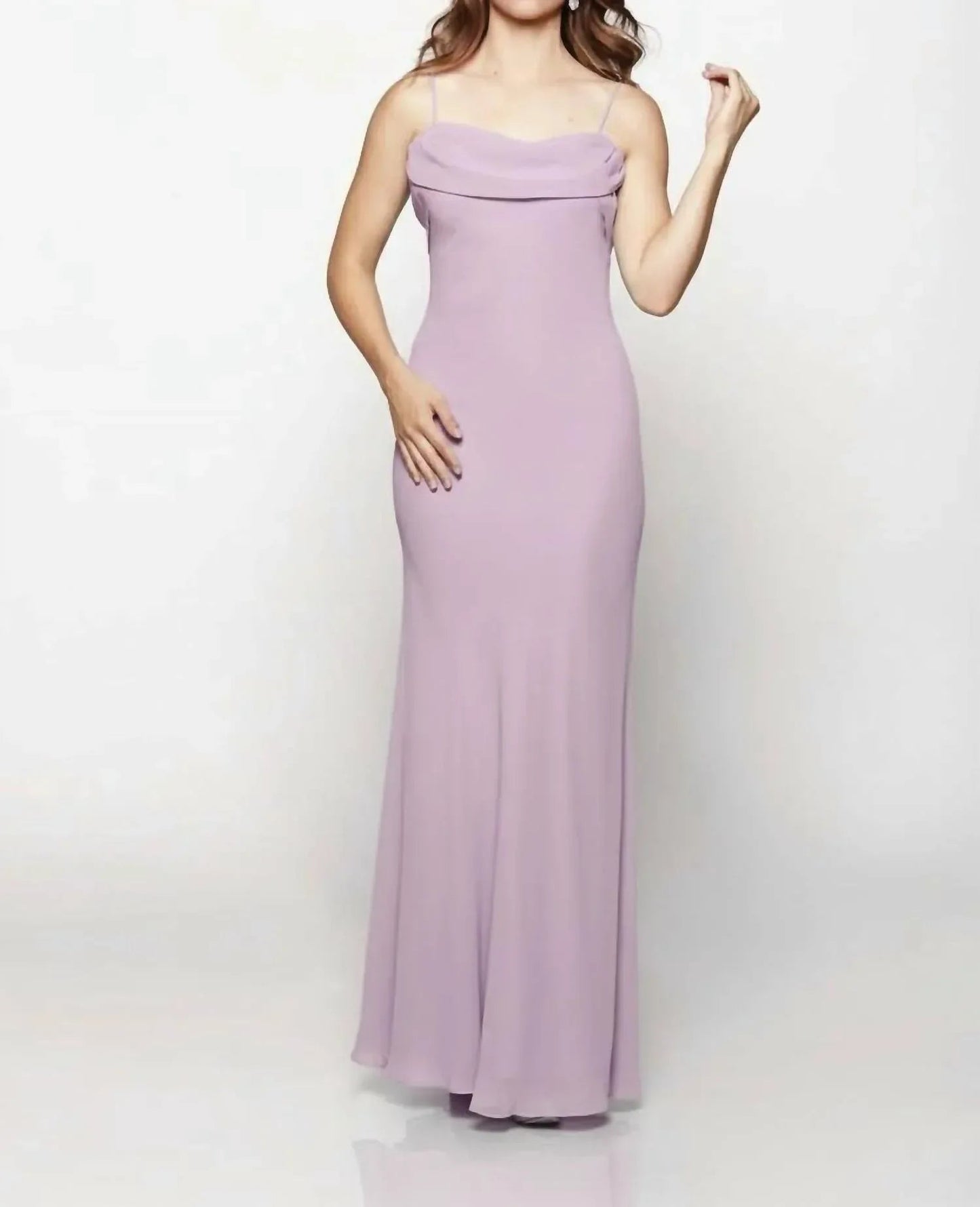 Flowing Cowl Neck Muse Maxi Dress