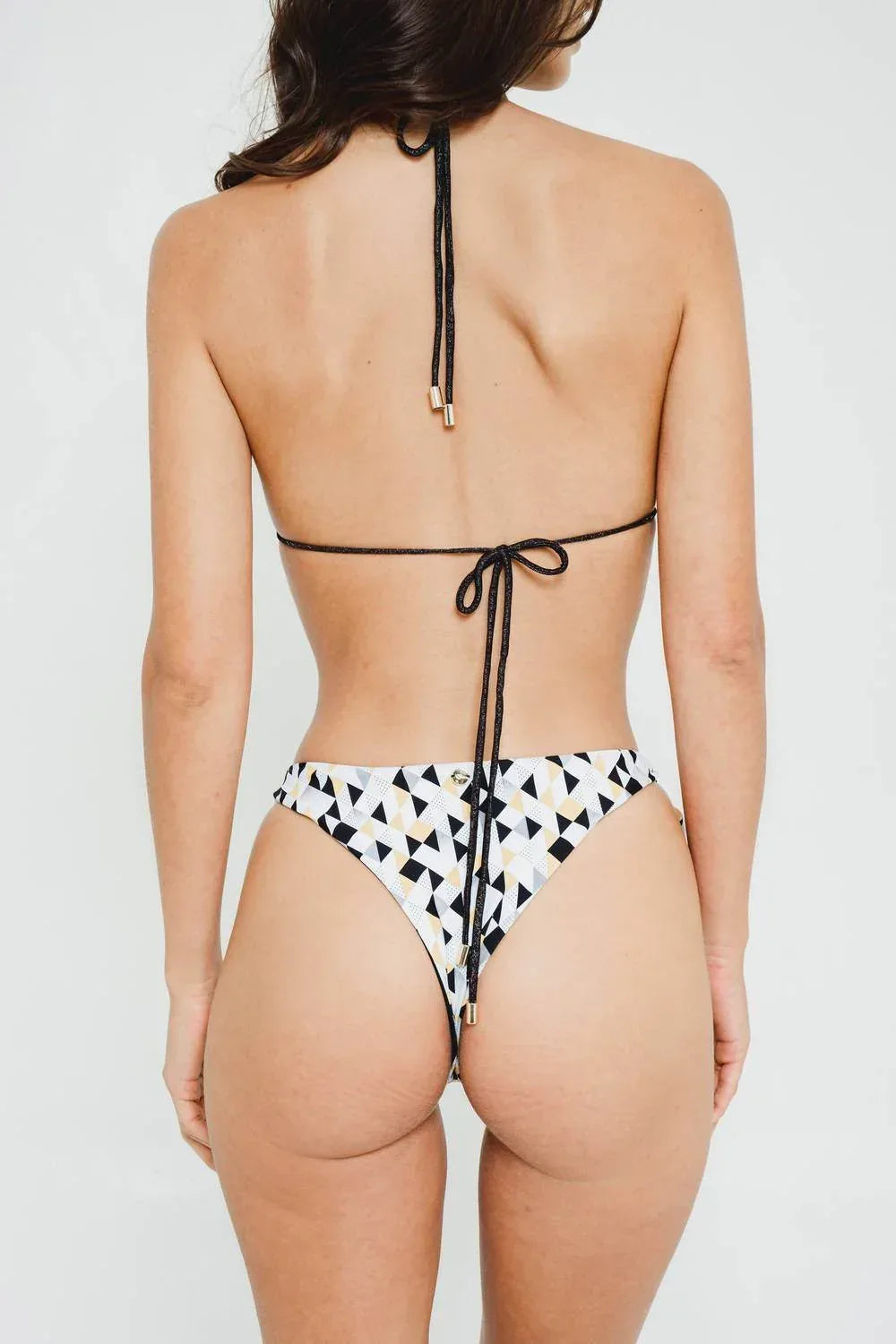 Limpet Brazilian Bottom Kaleidoskop-Print & Goldakzente