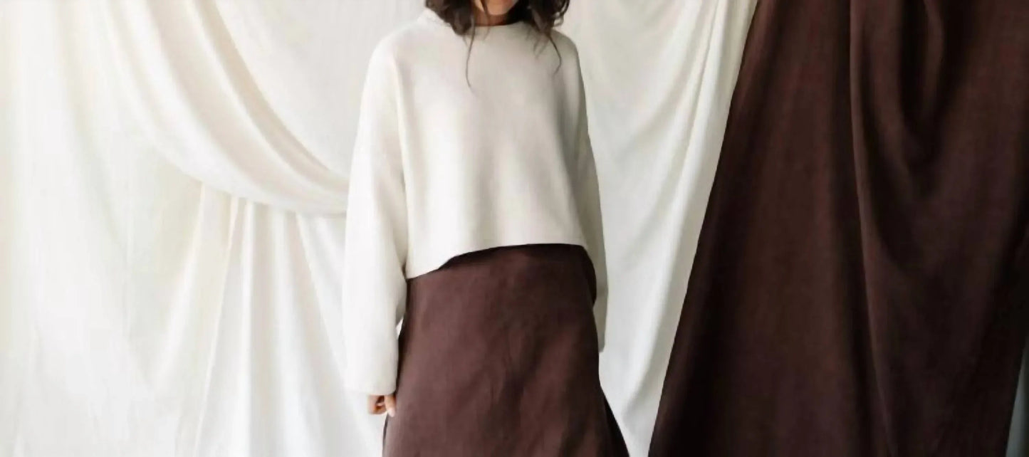 Cropped Crew Sweater