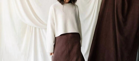 Cropped Crew Sweater