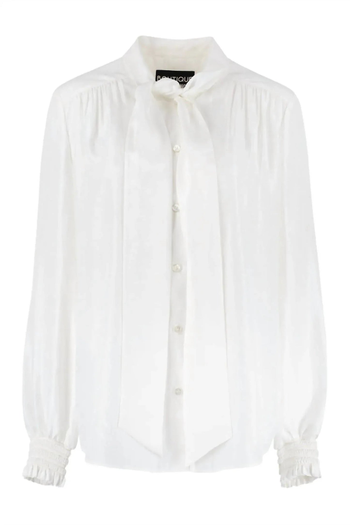 Women's Pleated Satin Blouse