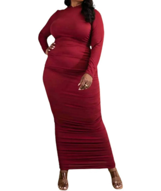 Maxikleid mit Kapuze
