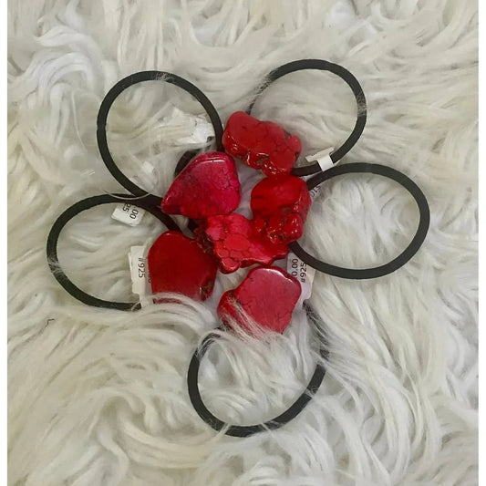 Women's Faux Stone Slab Hair Ties