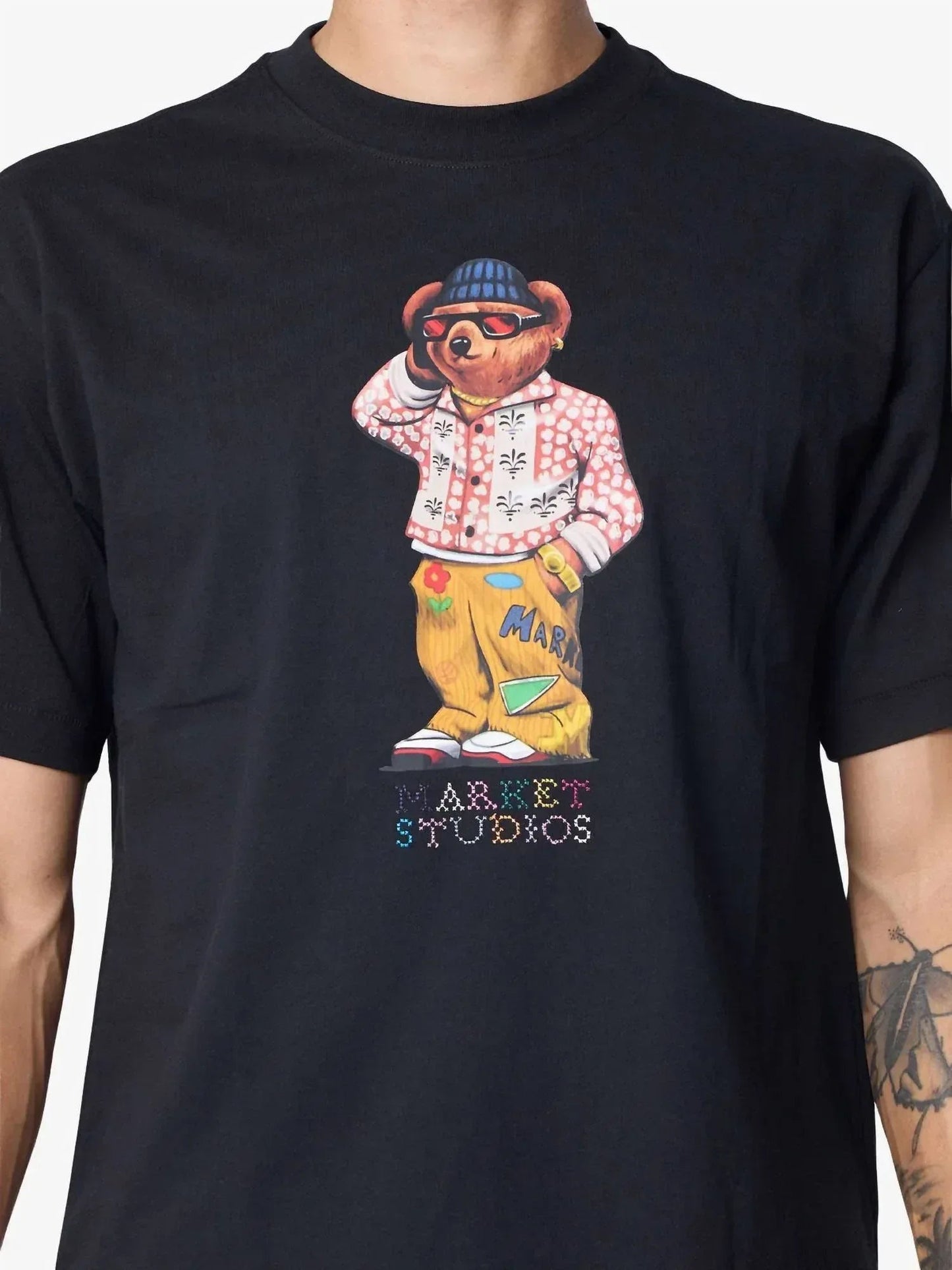 Folk Fitted Bear T-shirt