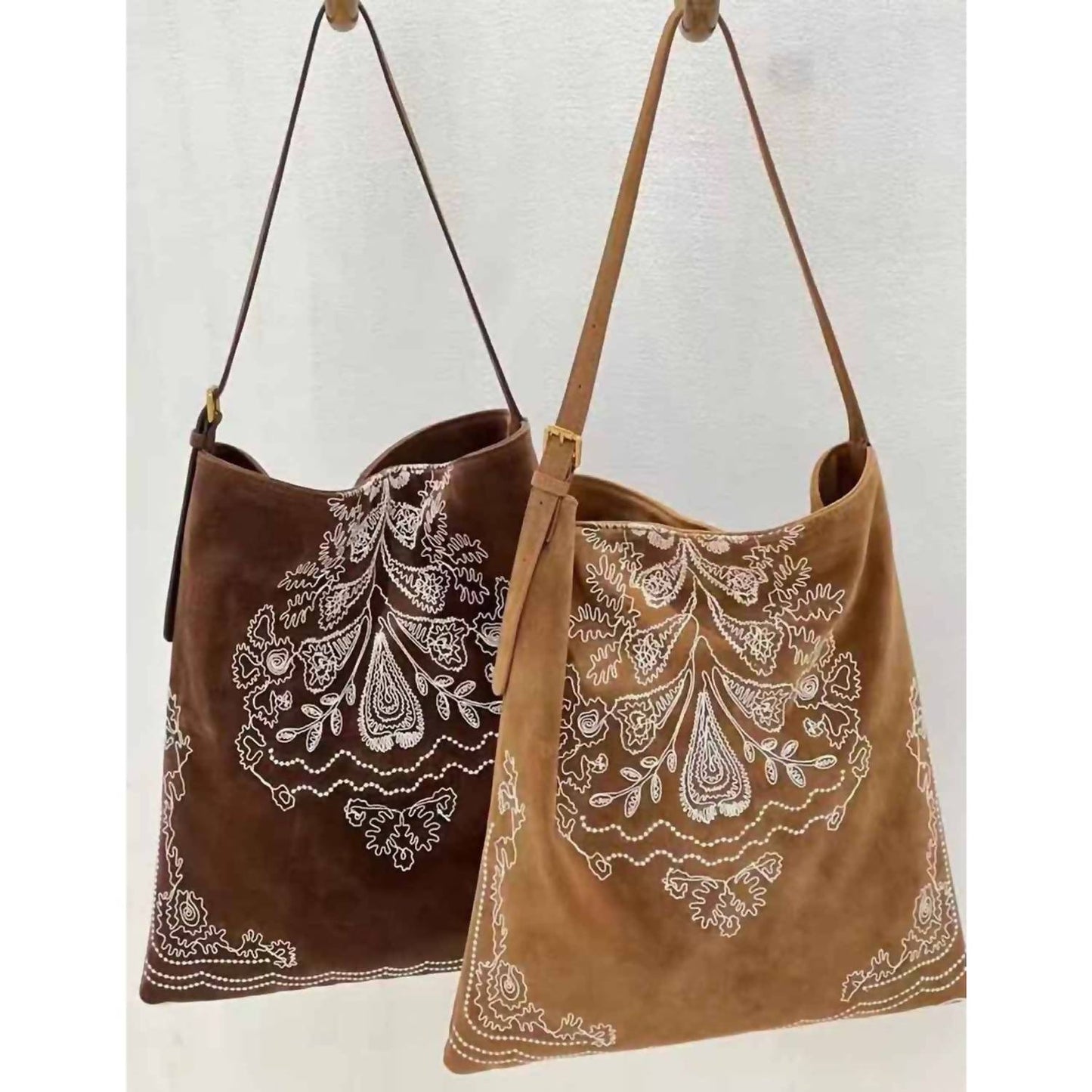 Boho-Schultertasche für Damen mit Stickerei