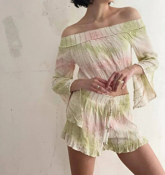 Women's Glimmer Shorts Set