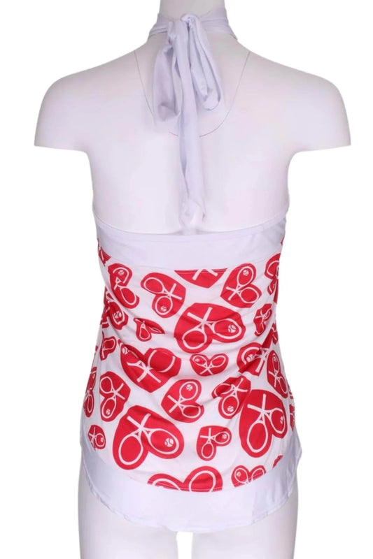 Women's Limited Random Heart Halter Top