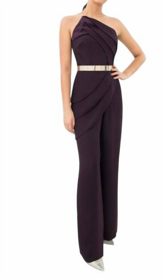 Strapless Pleated Jumpsuit