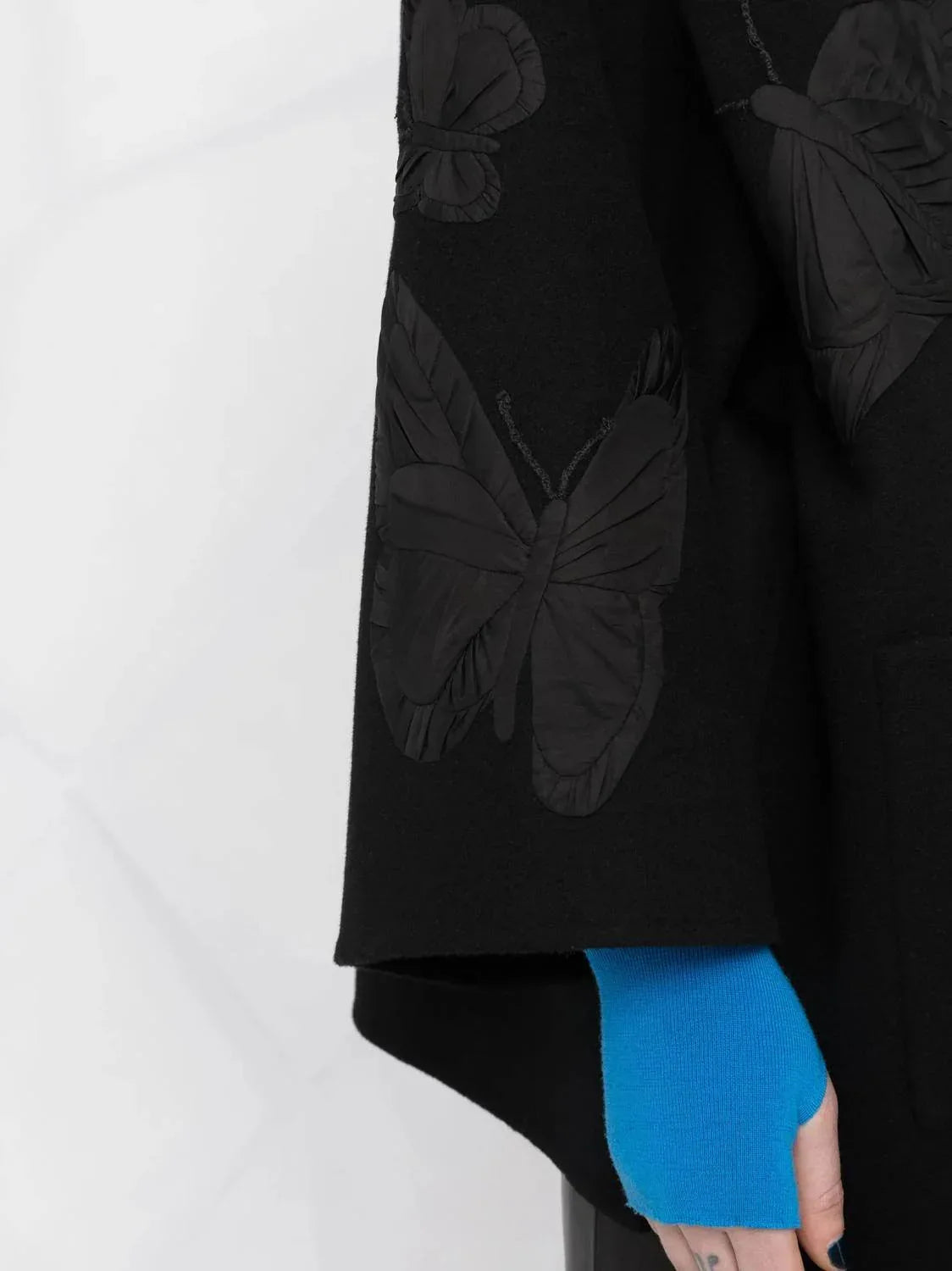 Embroidered Butterfly Wrap Jacket
