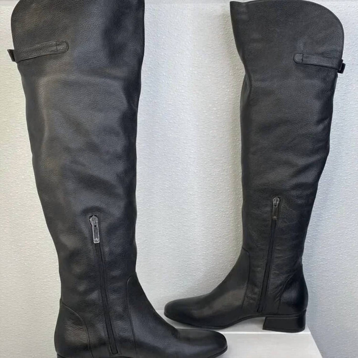 Damen Kniehohe Lederreitstiefel