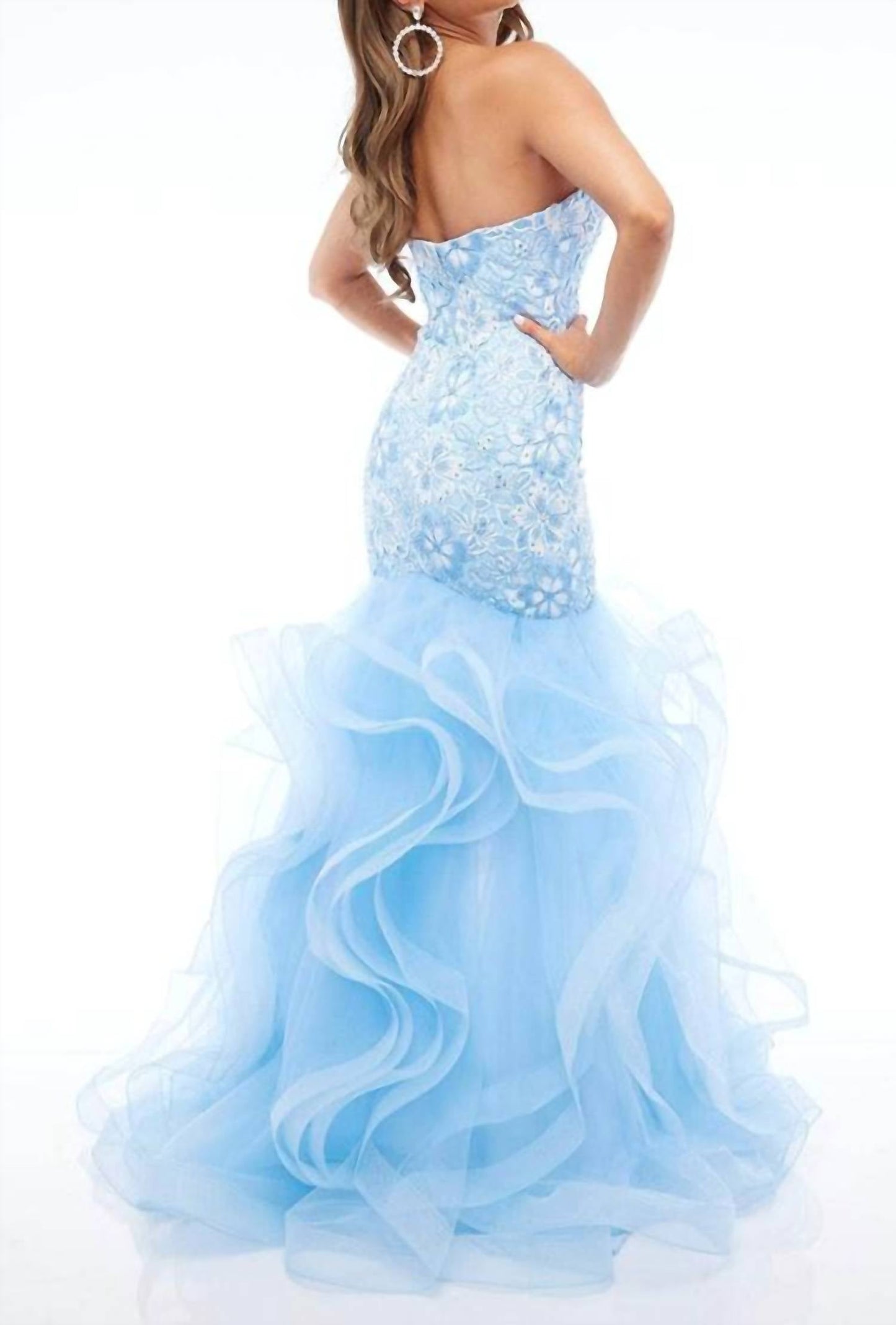 Elegant Mermaid Dress With Lace And Tulle
