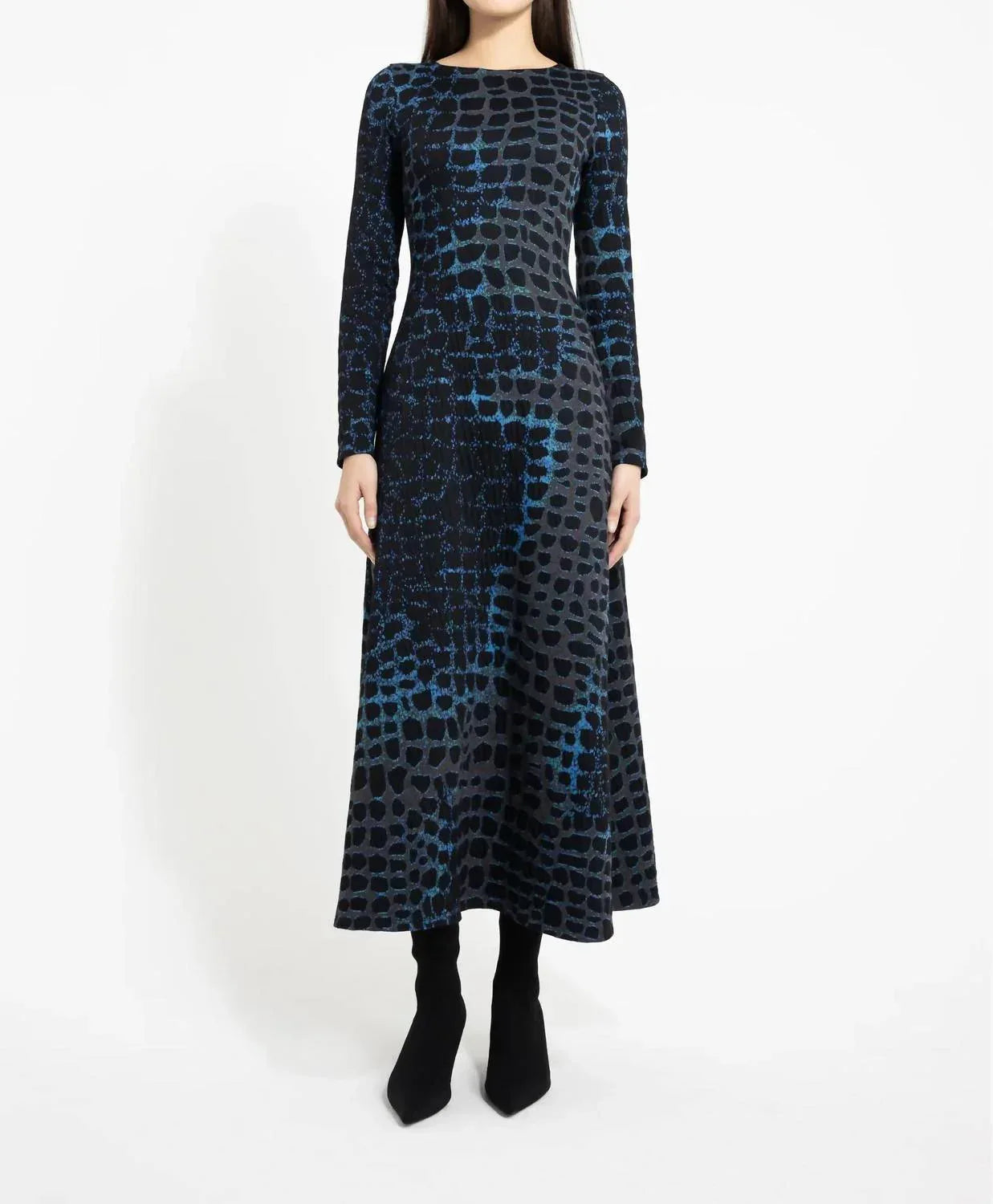 Romina Knit Jacquard Dress