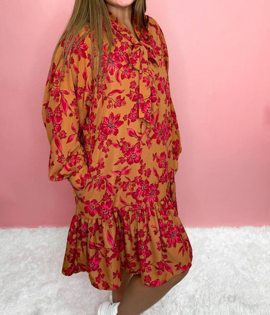 Women's Tie Neck Dress