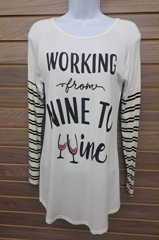 Women's Nine To Wine Long Sleeve