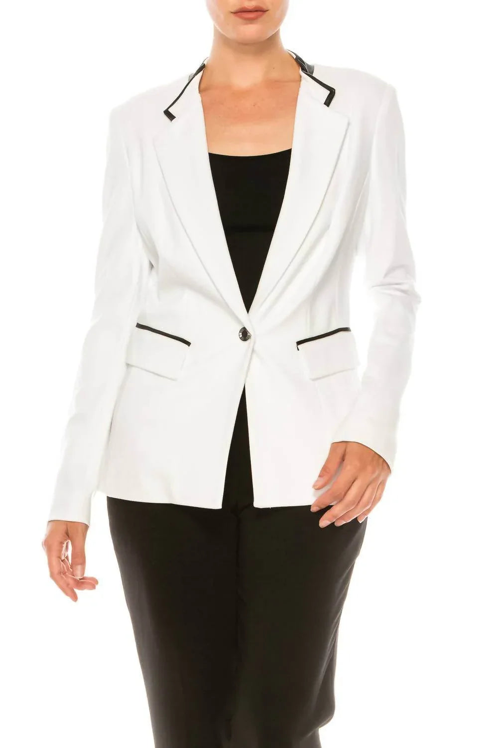 Langärmliger Blazer mit Knopfleiste