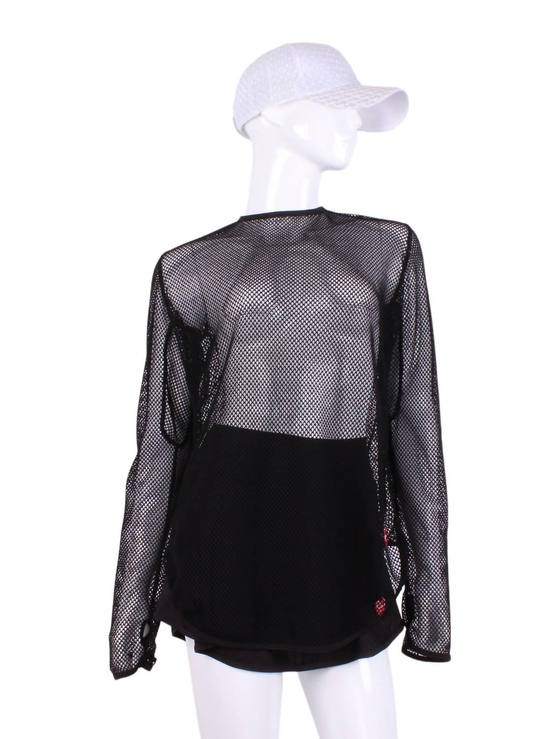 Damen-Netz-Langarmshirt