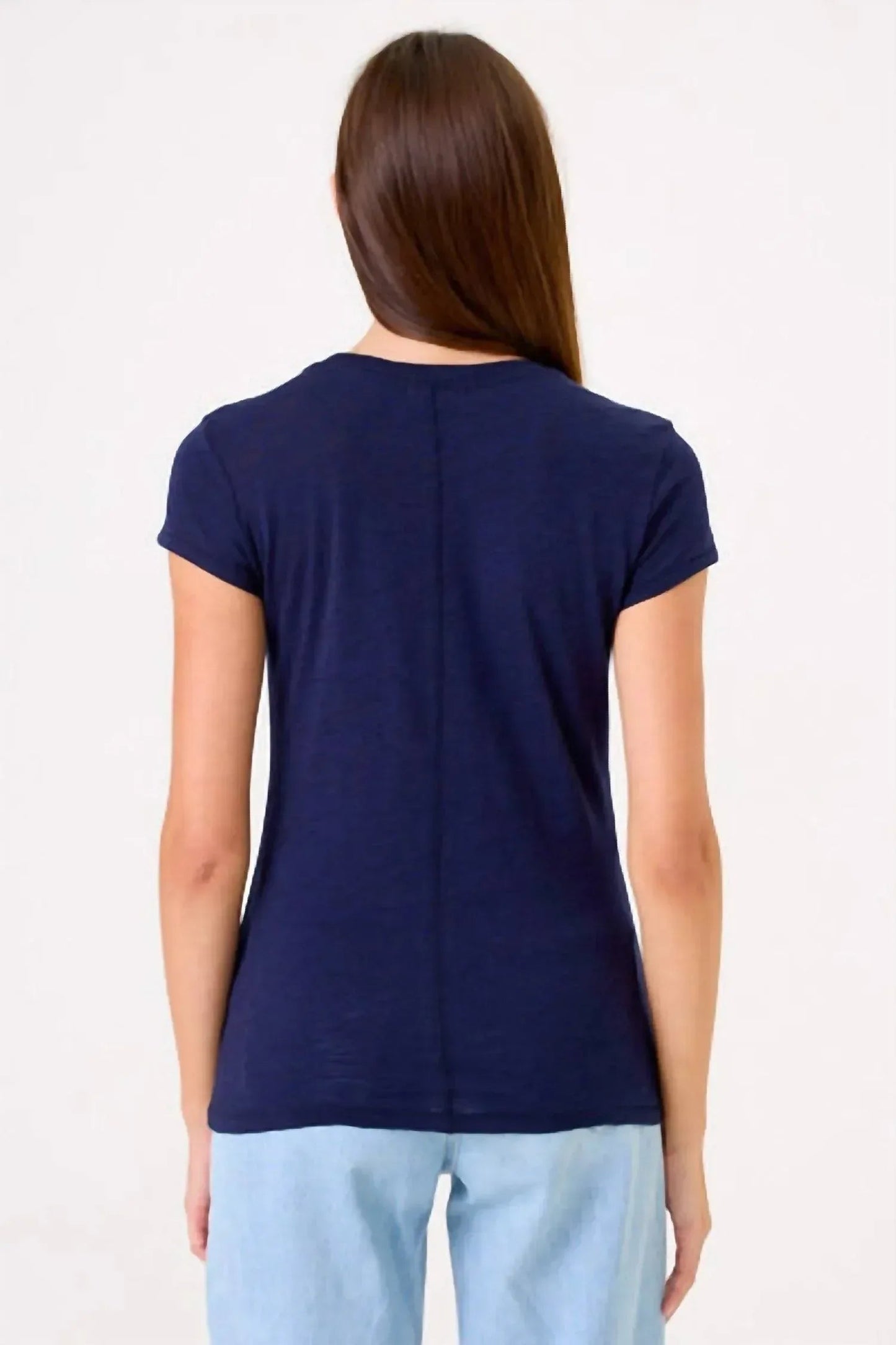 Bio-T-Shirt mit angeschnittenen Ärmeln