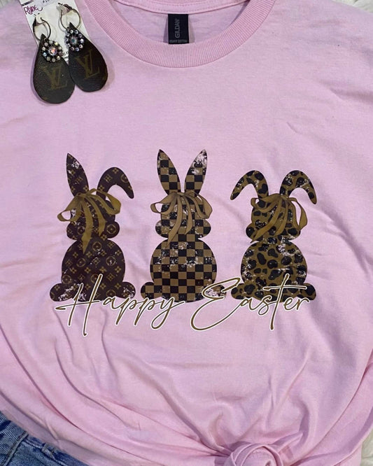 Women's Happy Easter Bunny Graphic Tee