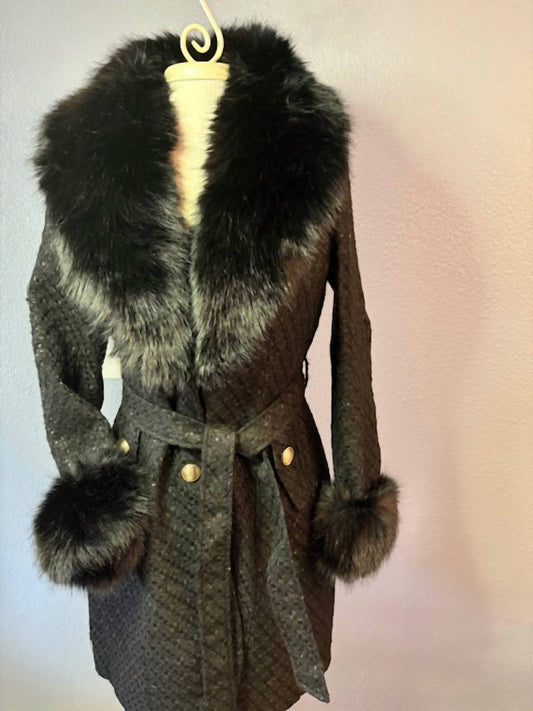 WOMEN'S LONG SLEEVE BUTTON COAT