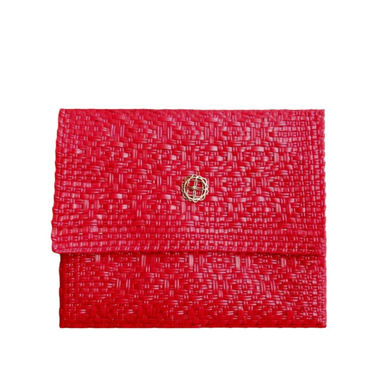 Women's Woven Long Metal Strap Crossbody Bag
