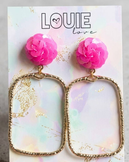Women's Sequin Hoop Earrings