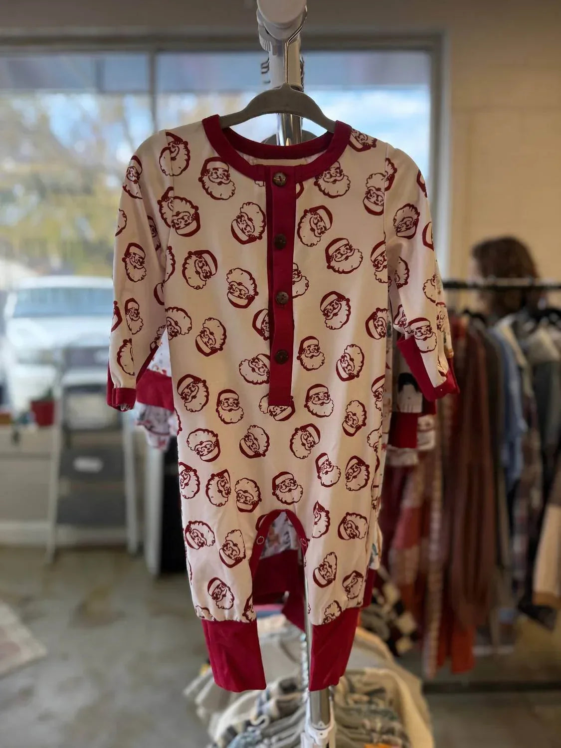 Boys Classic Santa Romper