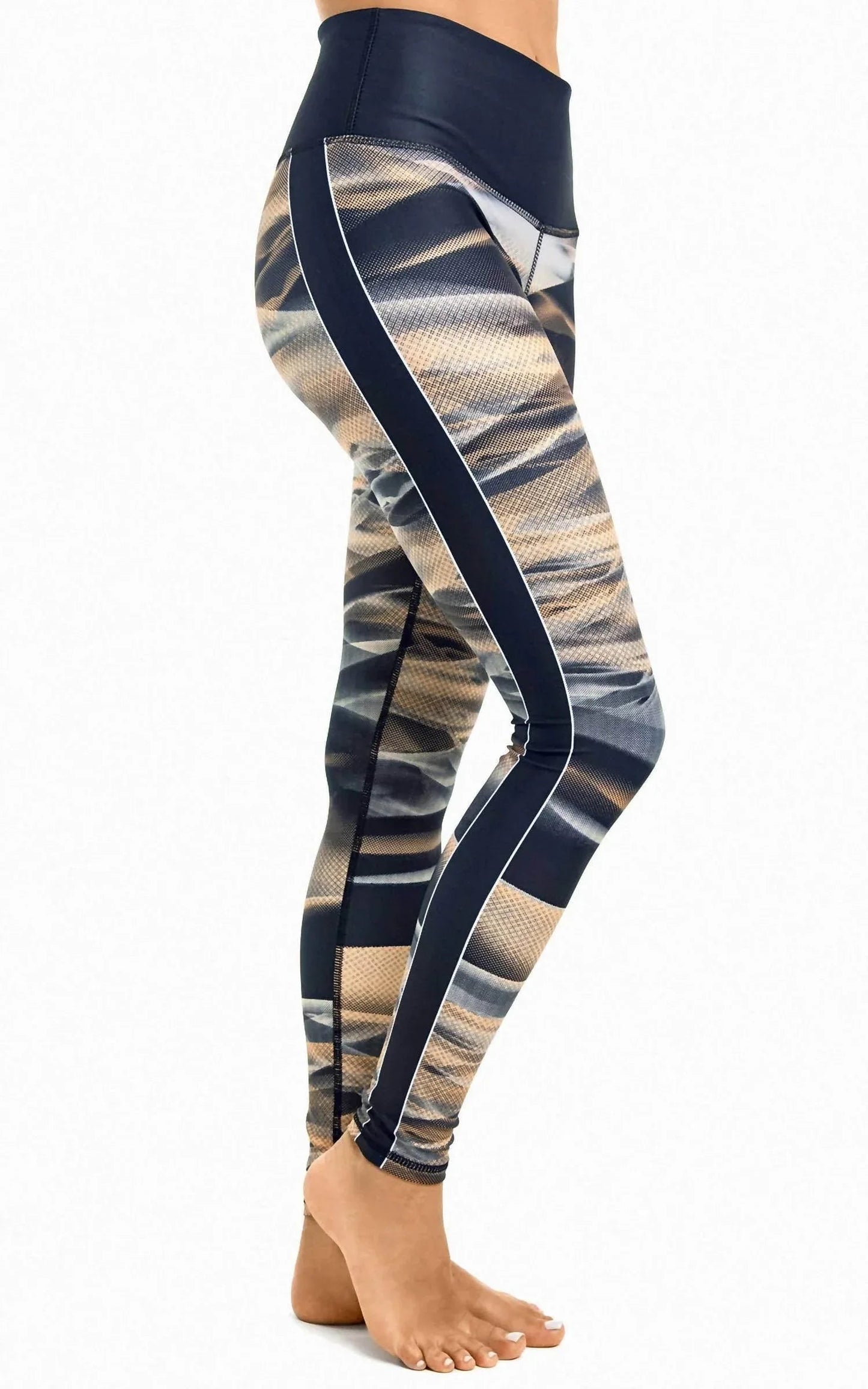 Leggings mit mittelhohem Bund und Stretchanteil