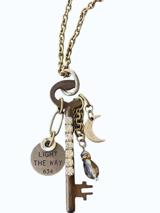 Women's Vintage Skeleton Key Necklace