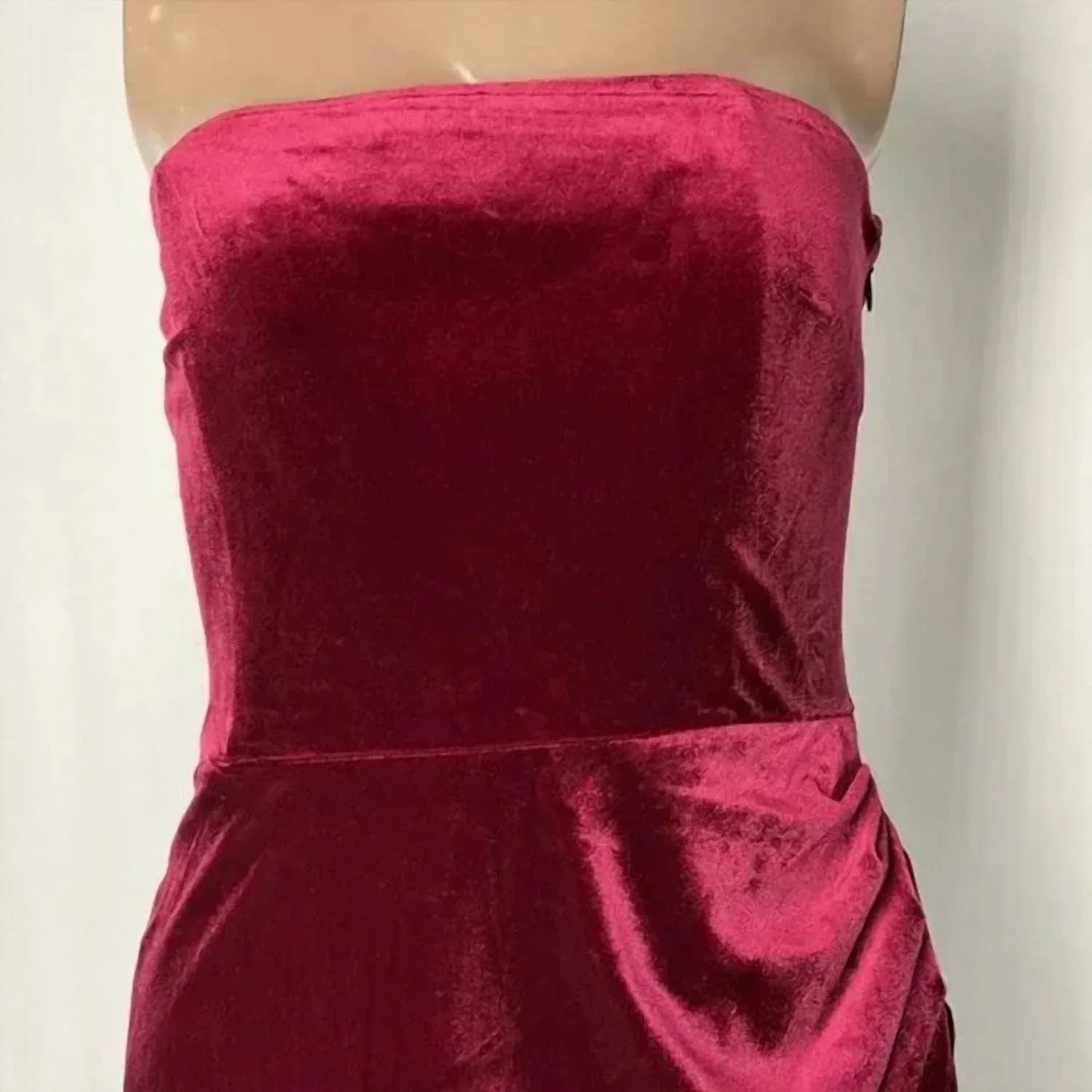 Damen Maxikleid Luella aus Samt, trägerlos