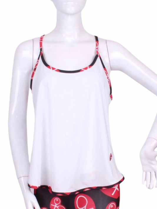 Women's Heart Binding Baggy Tennis Tank