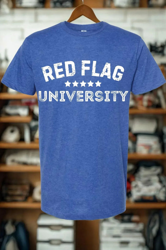 Unisex „Red Flag University“-T-Shirt