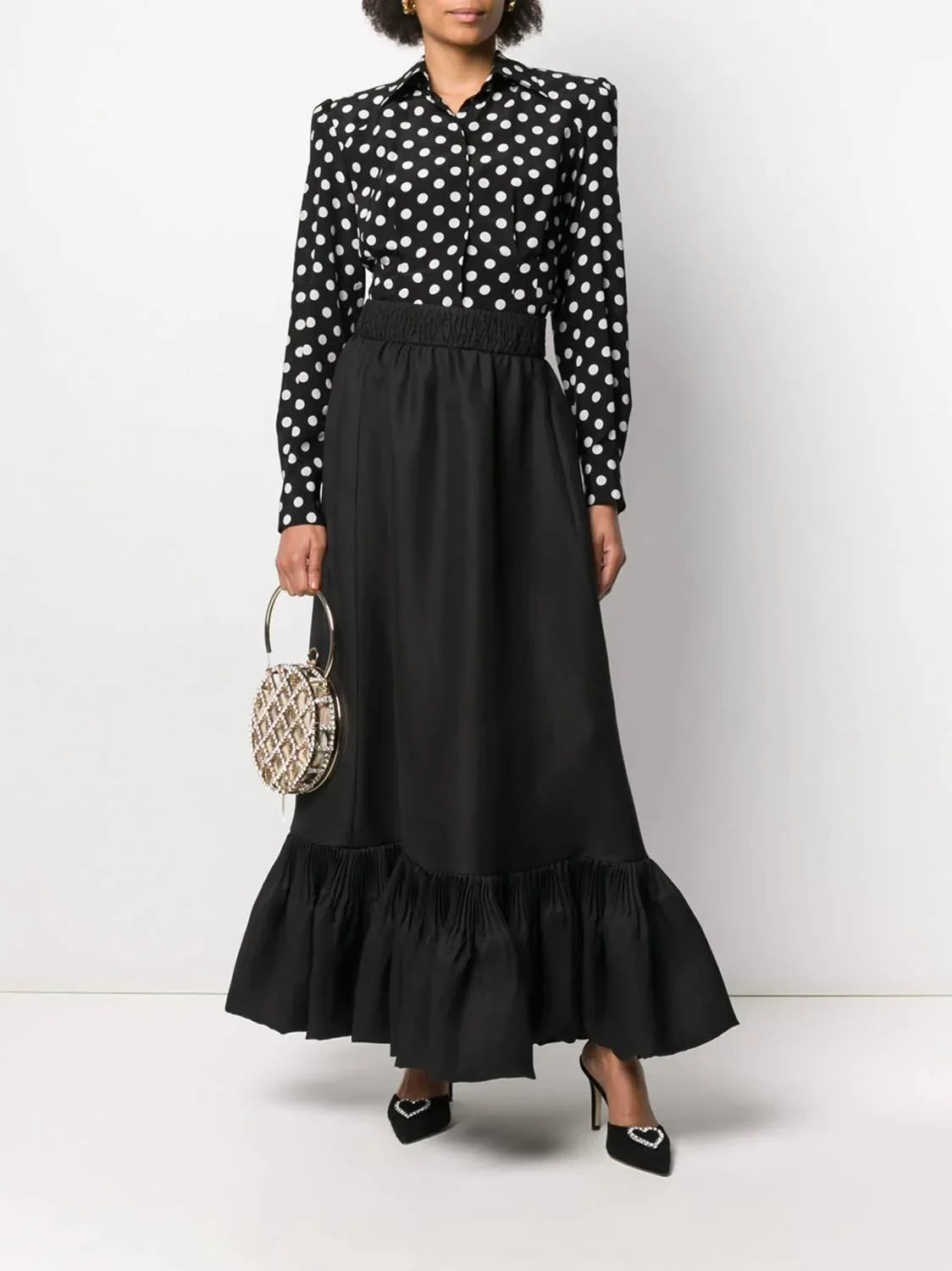 Peplum Hem Skirt