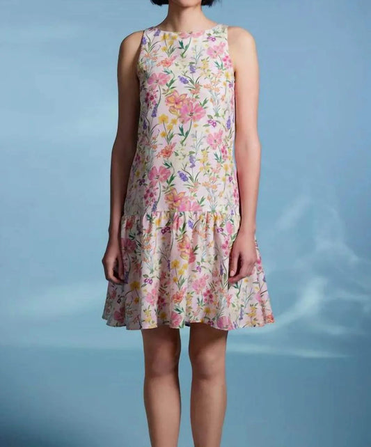 Geblümtes Seidenkleid