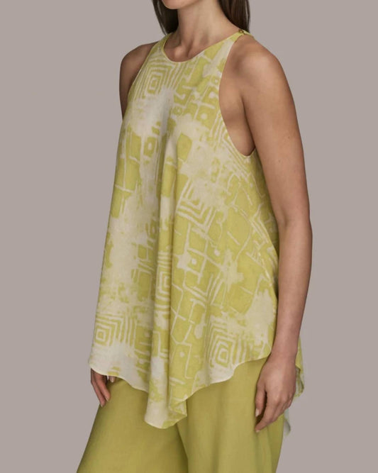 Asymmetrical Hem Sleeveless Tunic