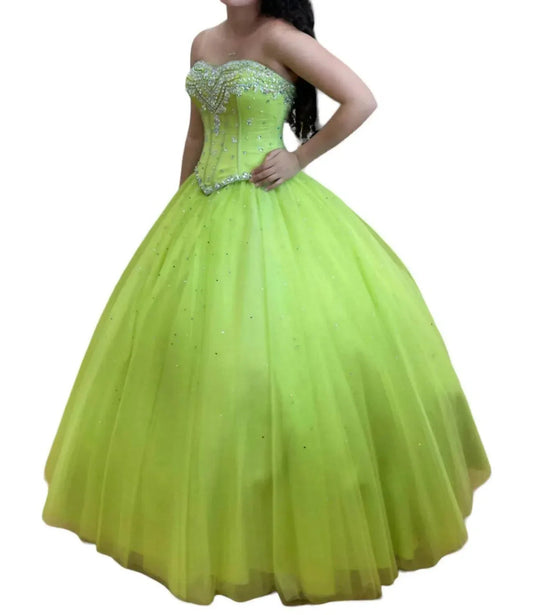 Strapless Quinceañera Dress