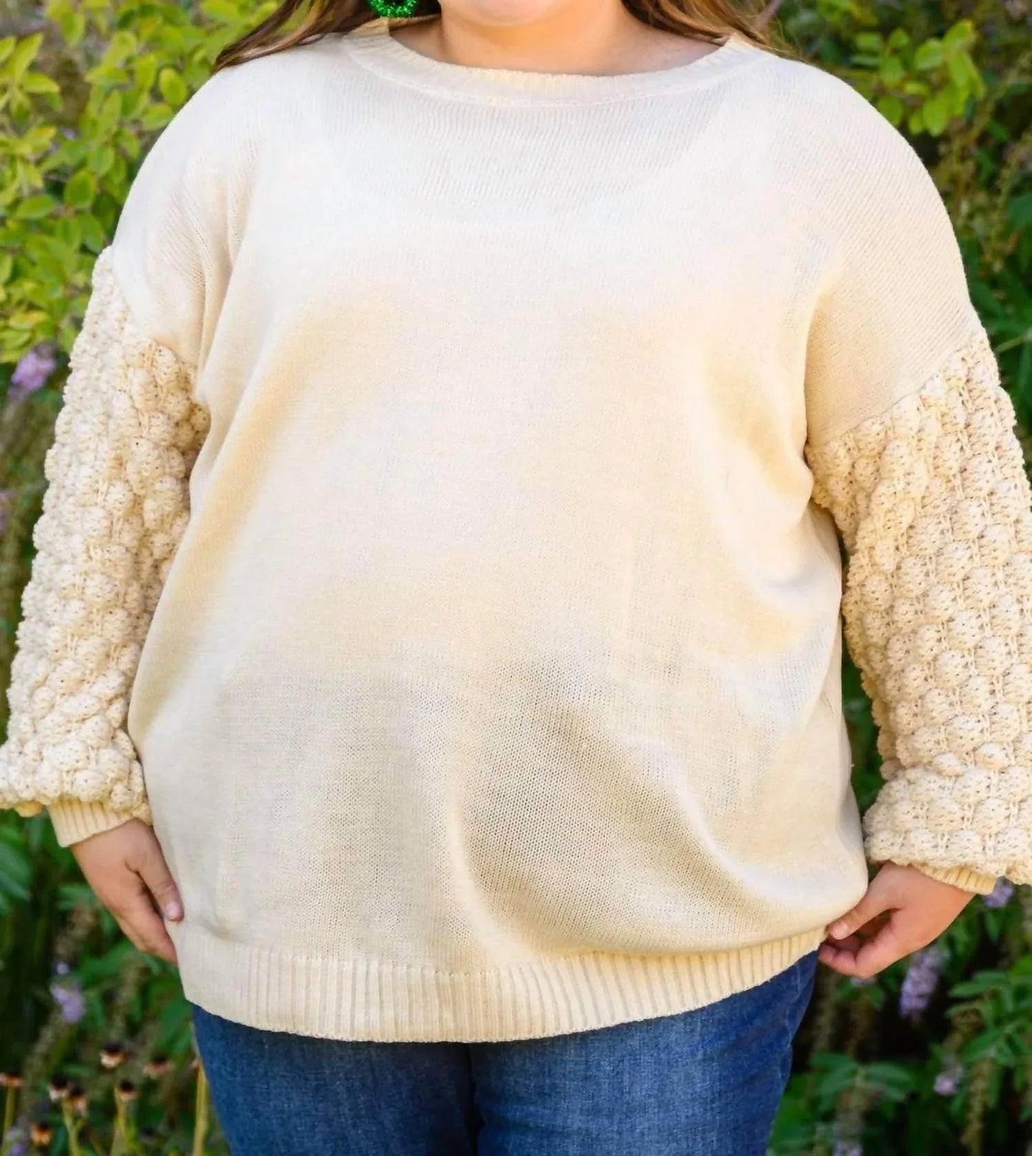 Sprudelnder B-Pullover