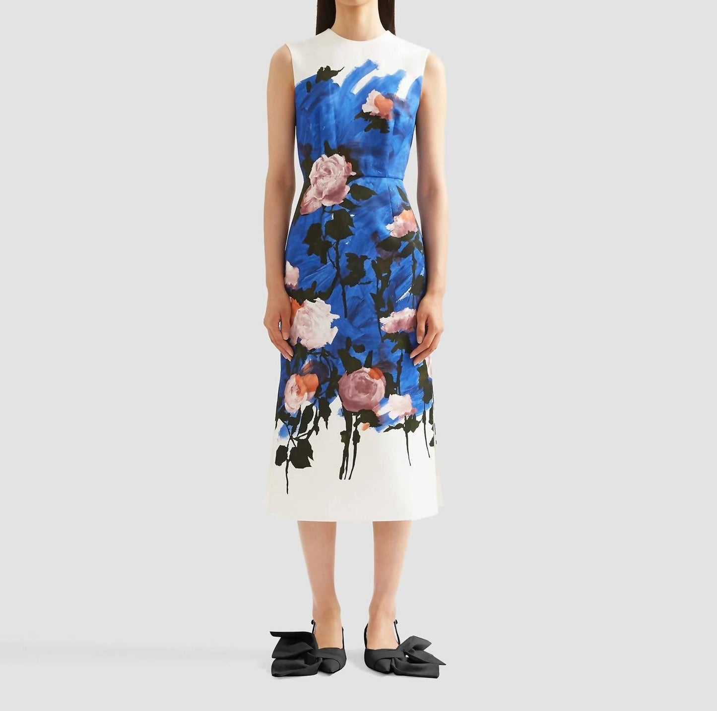 Ärmelloses Bleistift-Midikleid