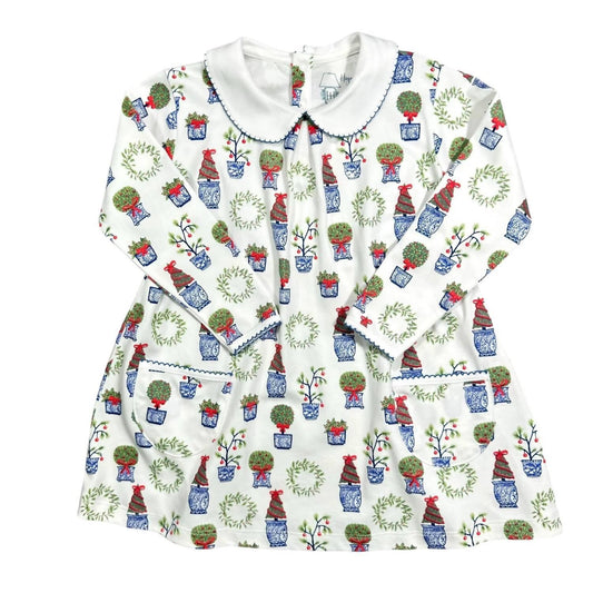 Mädchenkleid mit Dreh-Effekt und Taschen