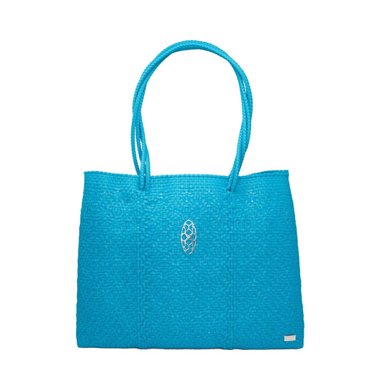 Women's Travel Woven Tote Bag With Clutch