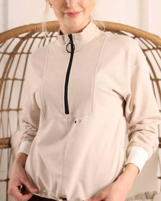 Half-Zip-Sweatshirt