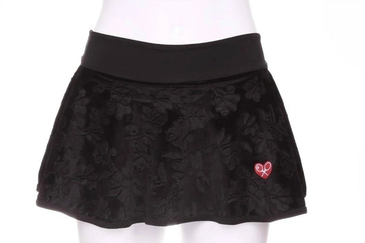 Women's Velvet Love Tennis Skirt